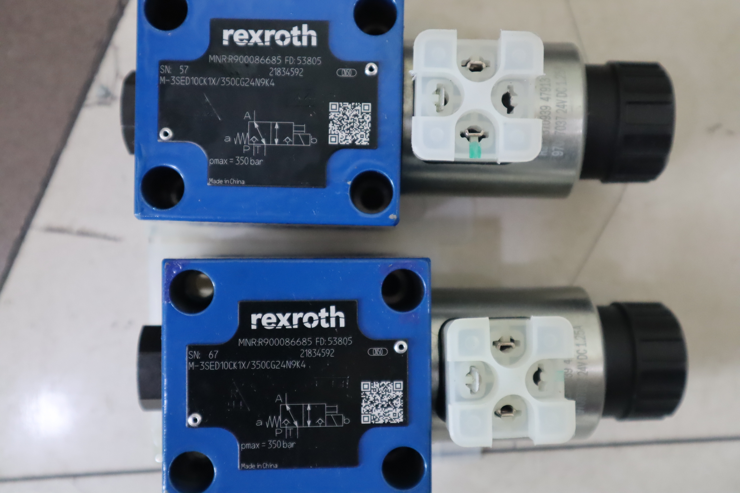 M-3SED10CK1X/350CG24N9K4 R900086685 力士乐REXROTH电磁球阀