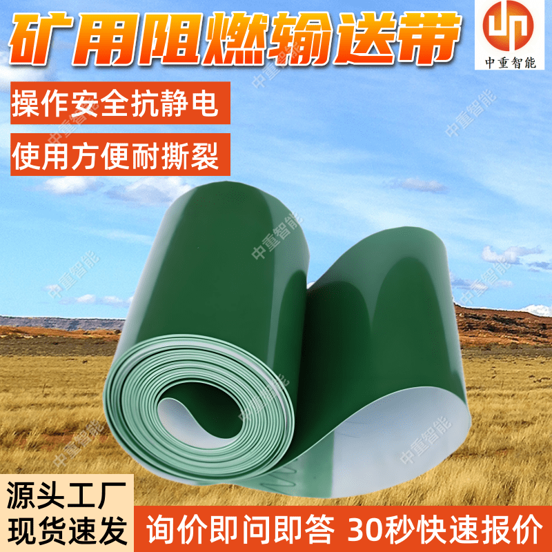 橡胶面整芯阻燃输送带 工业皮带流水线传送带 强度高