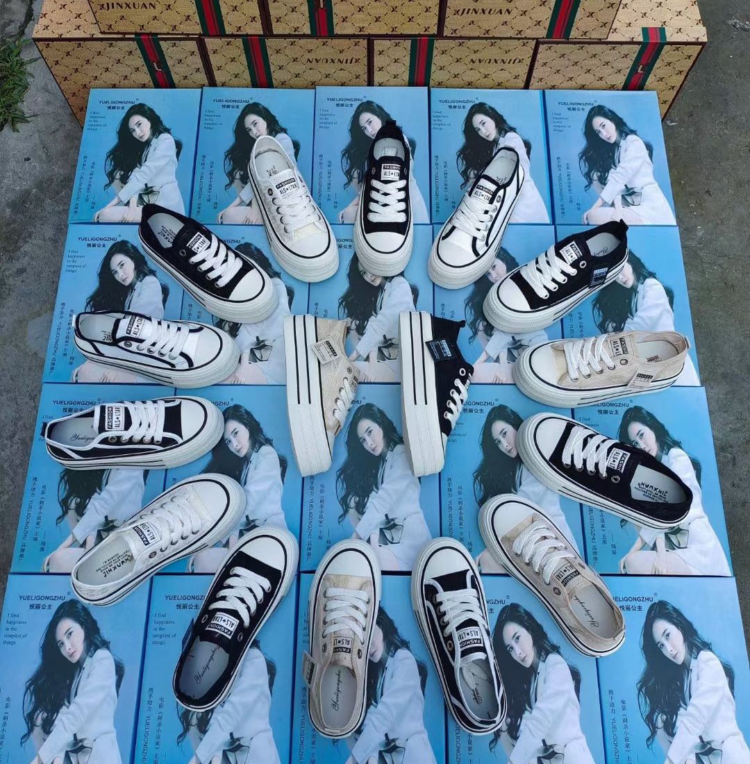 春季时尚 赶集地摊鞋货源处理品牌杂款库存鞋学生平底板鞋