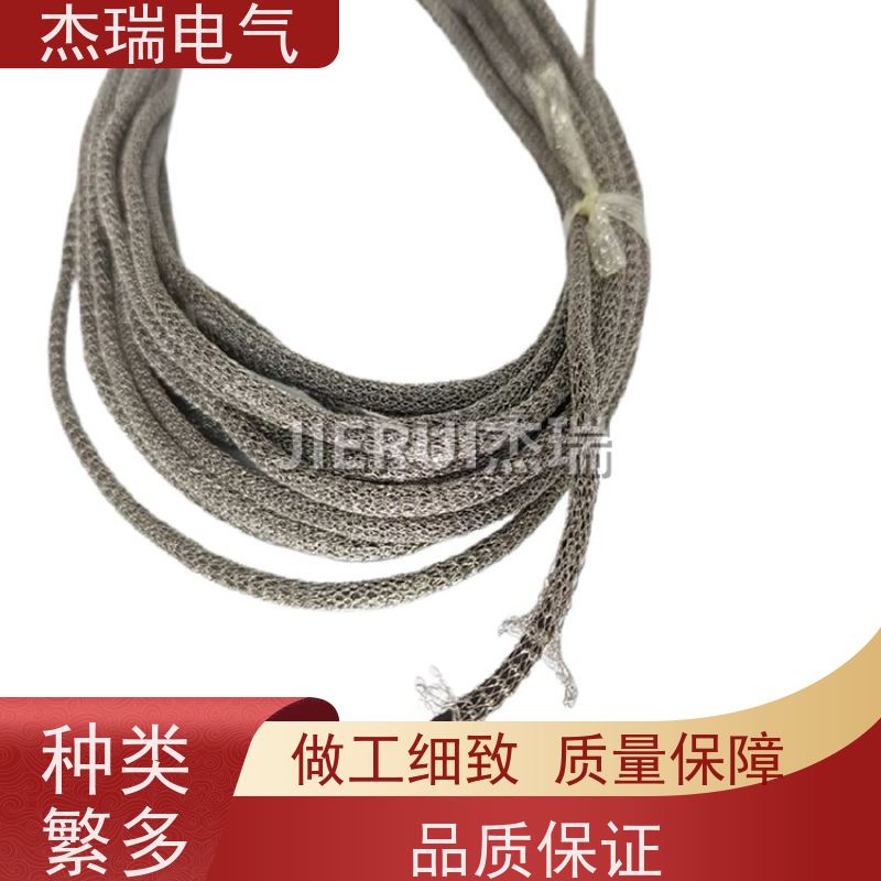 杰瑞定制铍铜空心金属丝网屏蔽 金属屏蔽丝网条 针织屏蔽丝网 屏蔽网管