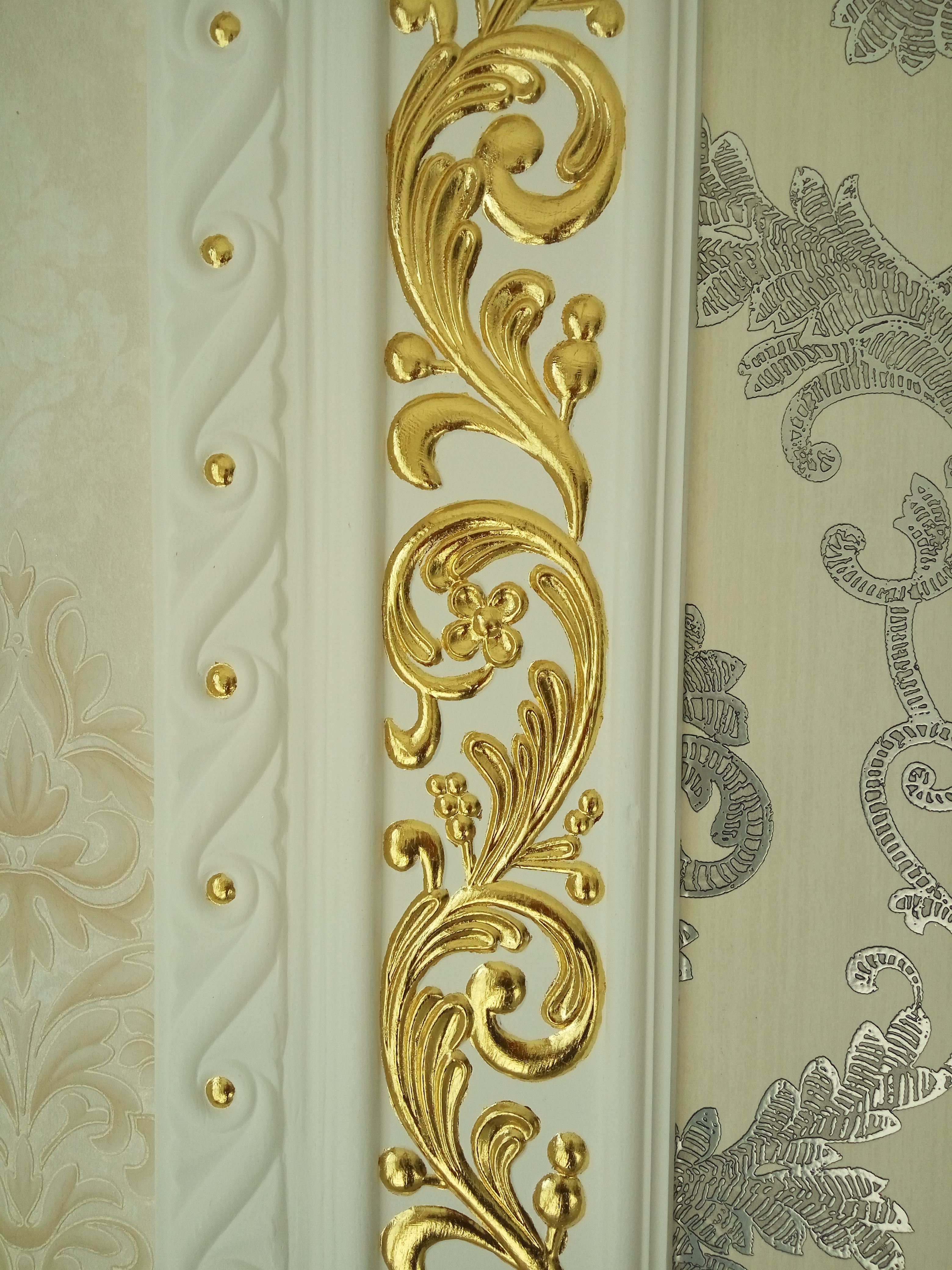 墙面装饰贴台湾金香槟银厂家施工后色泽艳丽 粘贴结实