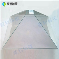 全息三维成像玻璃加工  天津全息金字塔玻璃，360度成像玻璃定制
