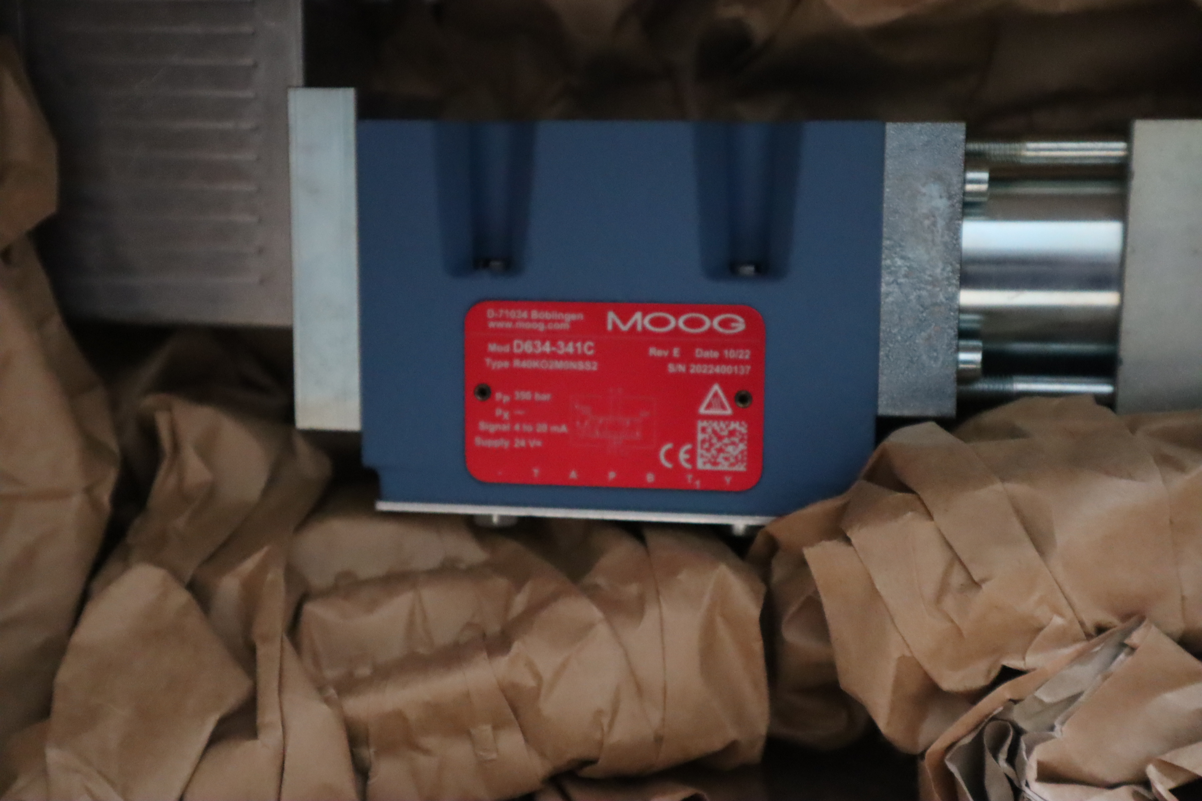 D634-341C R40KO2M0NSS2 美国穆格MOOG伺服阀