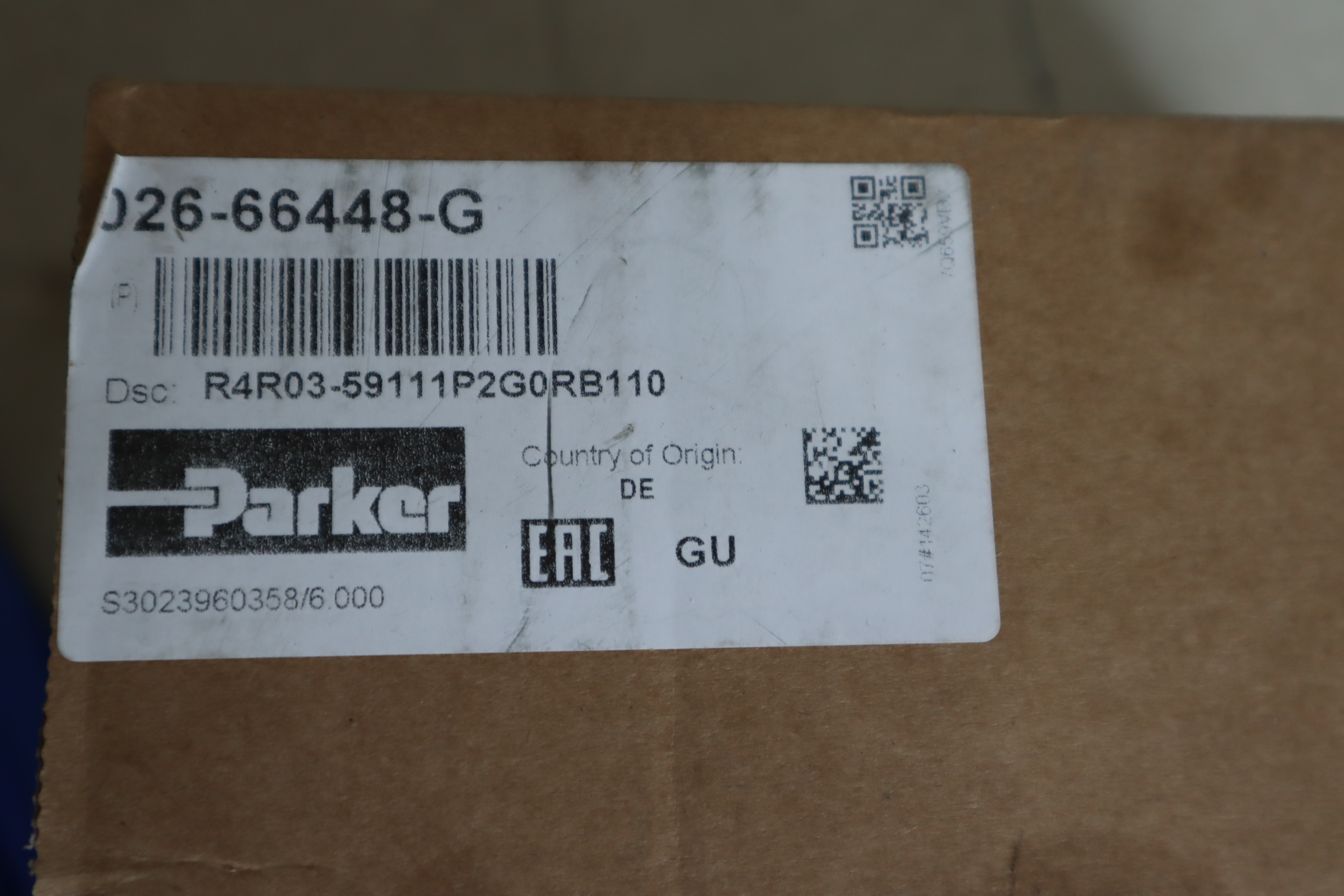 026-66448-G R4R03-59111P2G0RB110 派克PARKER丹尼逊DENISON