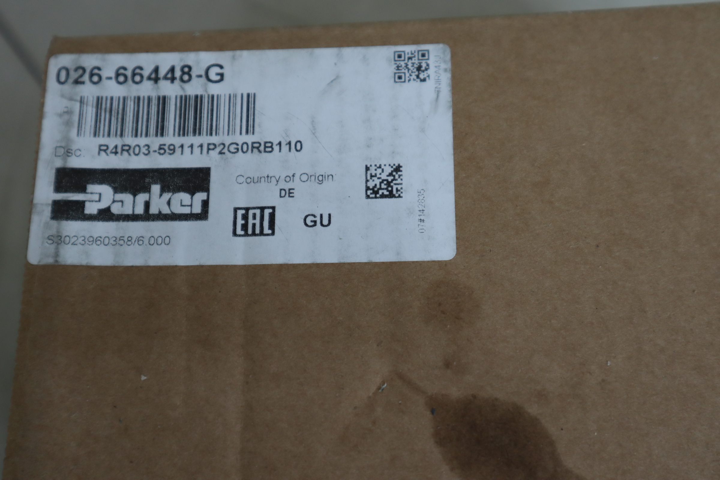 026-66448-G R4R03-59111P2G0RB110 派克PARKER丹尼逊DENISON