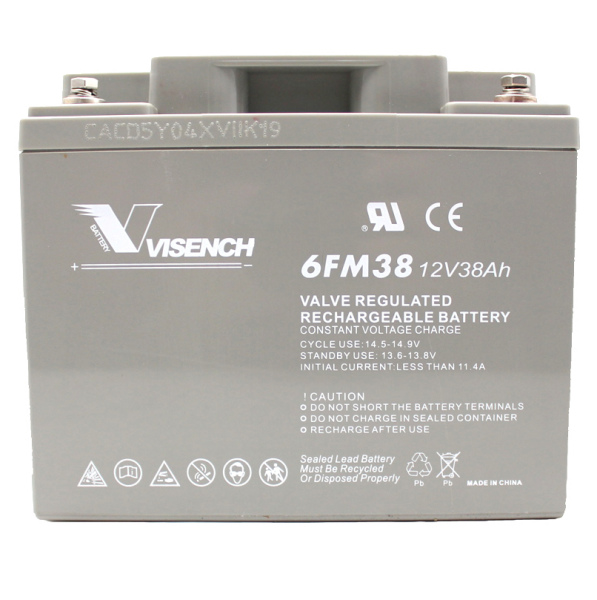 威神蓄电池CP12380机房通信应急12V38Ah 太阳储能型