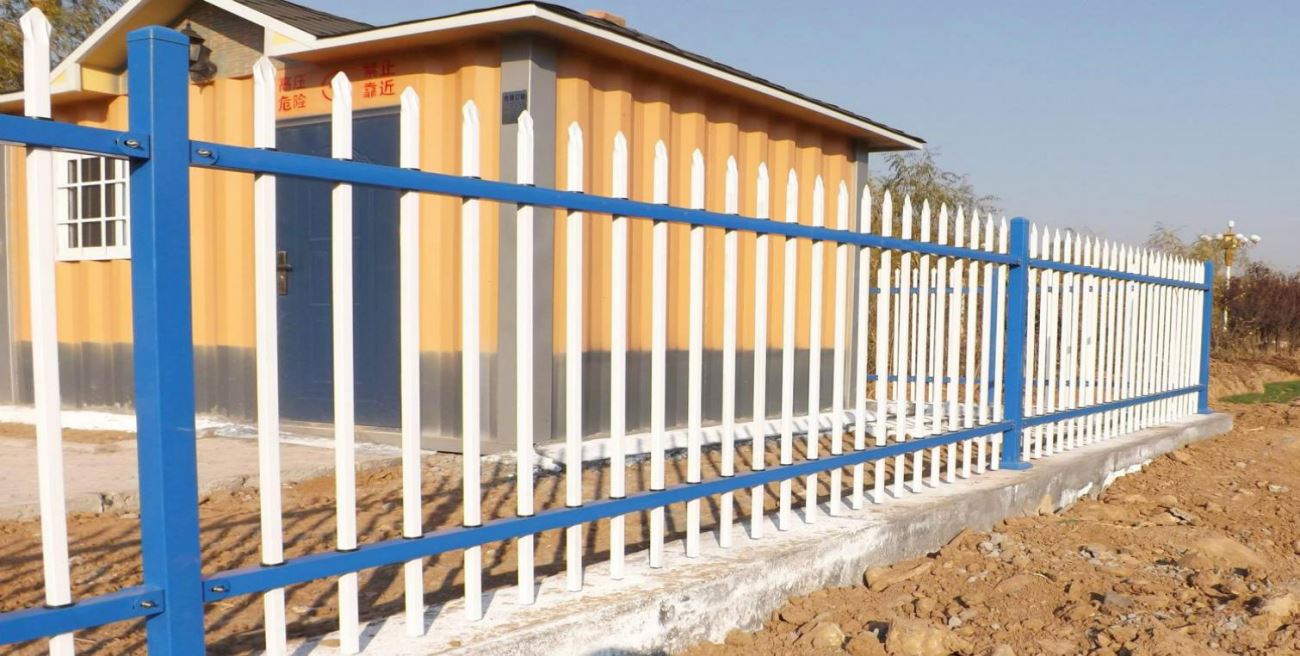 小区围墙护栏庭院围栏网新农村家用防护铁栏杆安装方便 