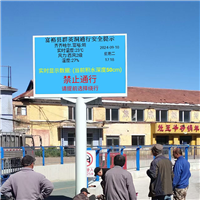 老旧小区积水监测电子显示屏 地下商场内涝灾害预警监测系统