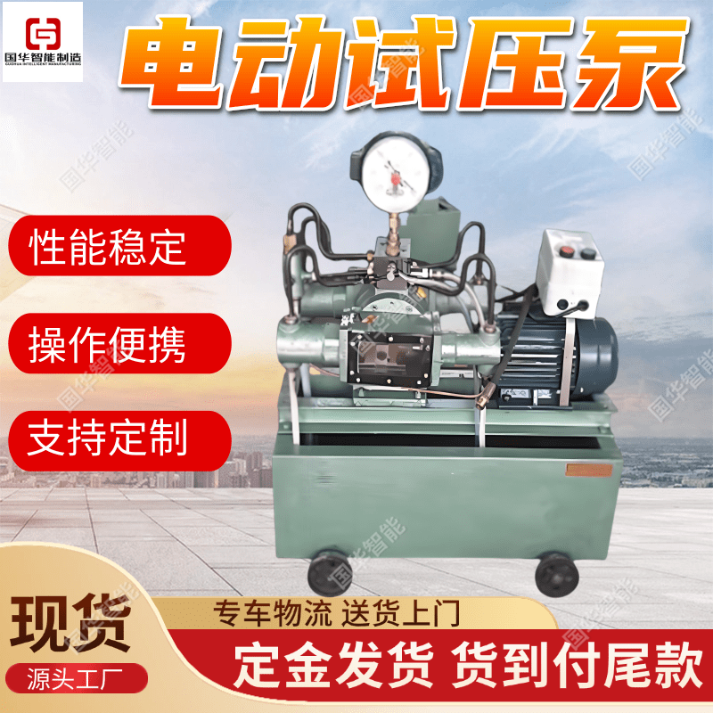 4DSY电动试压泵 规格齐全国华智能 运行平稳管道试压机