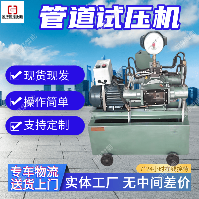 微型电动试压泵 国华智能管道试压机 4DSY-2.5压力试验泵