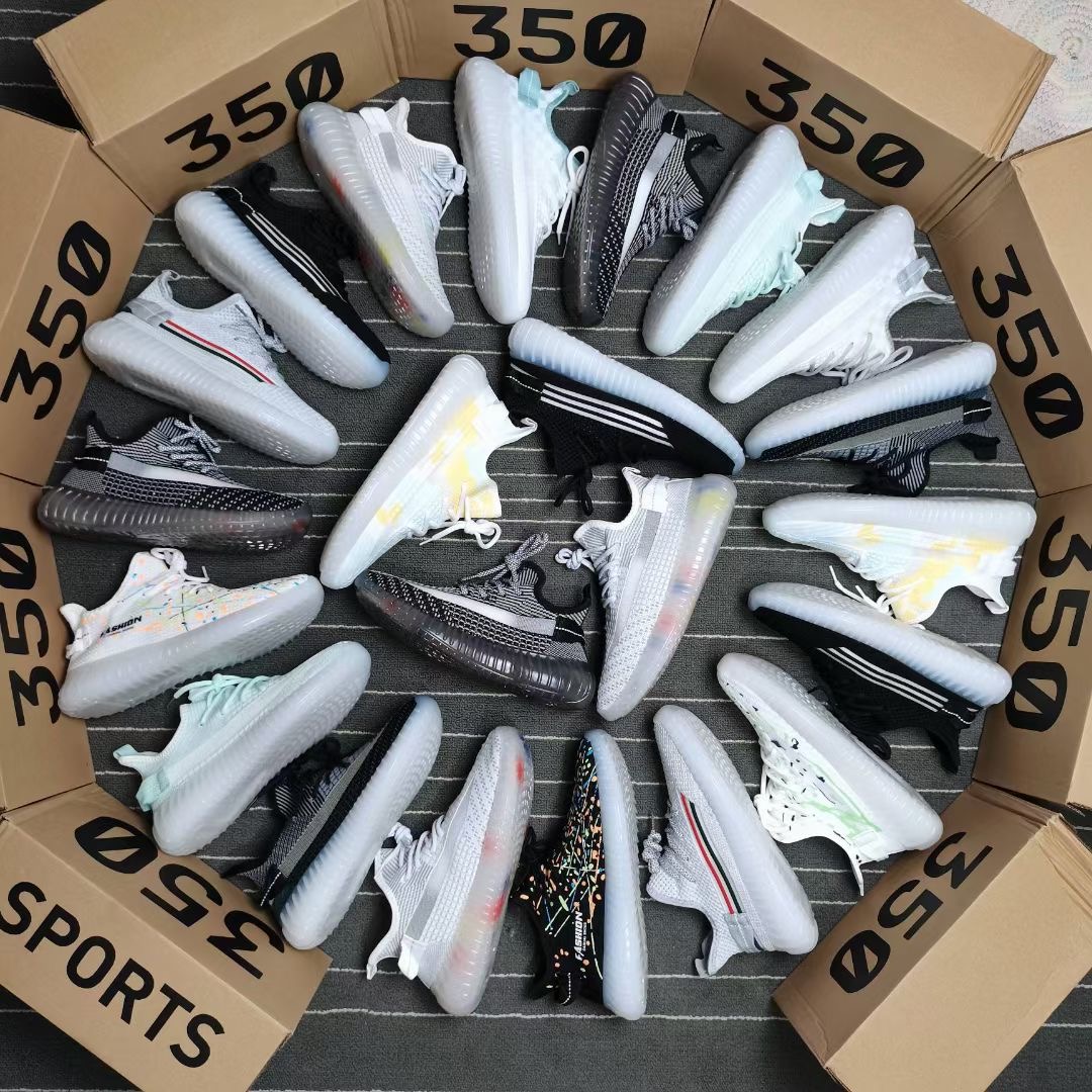 女飞织运动鞋透气网面旅游鞋套线EVA高弹杂款跑步鞋尾货批发