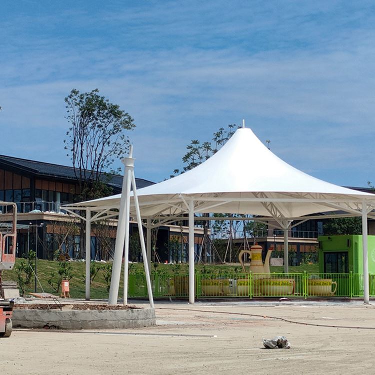 厚朴膜结构 供应 游乐场演出棚膜结构 简洁大方  适用范围广 节能环保