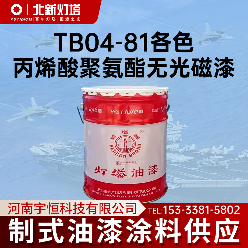 灯塔TB04-81各色丙烯酸聚氨酯无光磁漆用于飞机 车辆 船舶 机械等