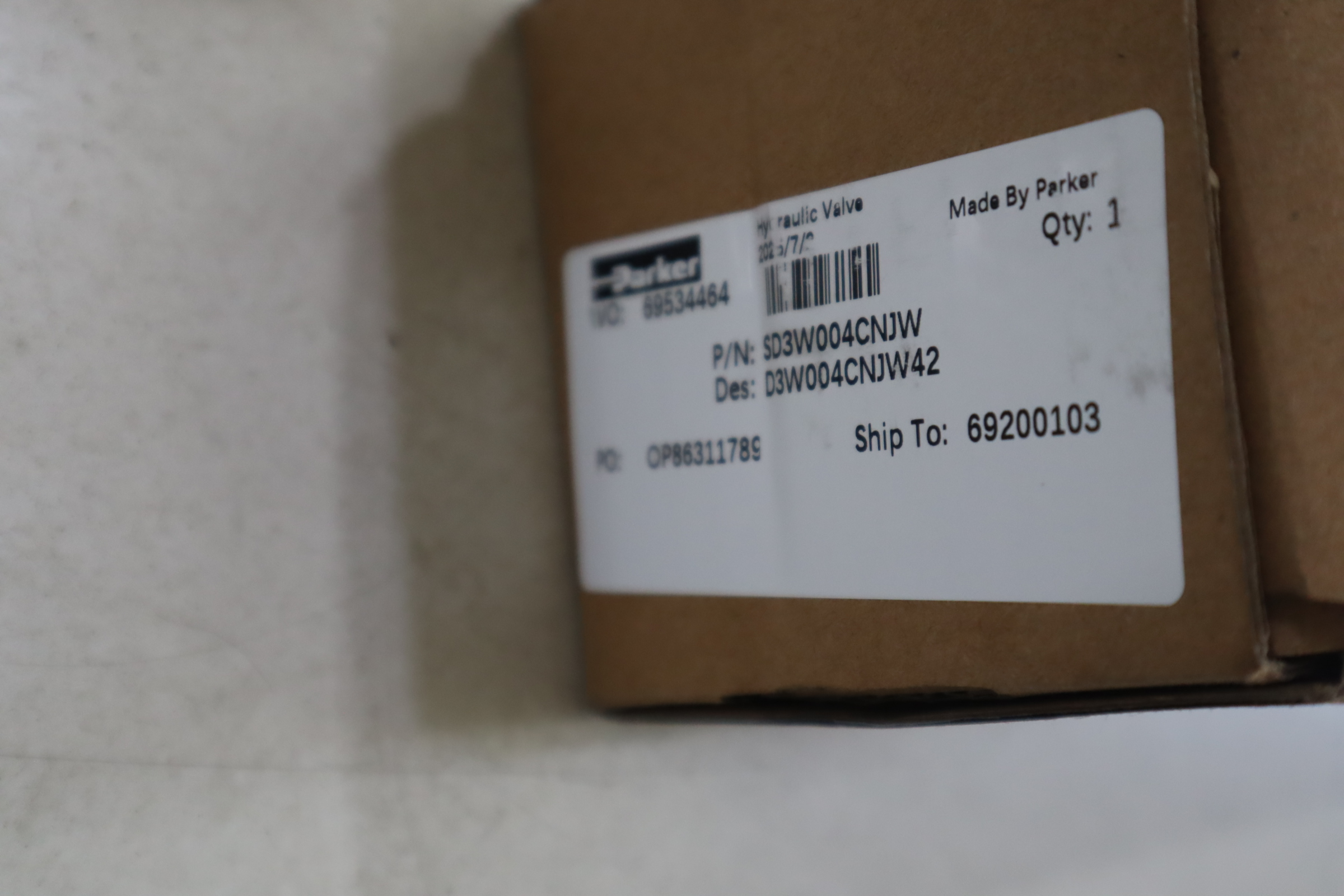 D3W004CNJW42 SD3W004CNJW 美国派克PARKER电磁阀