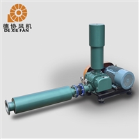 密集型罗茨风机 125型输送罗茨鼓风机  37KW造纸厂用风机 德协