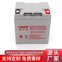 雷仕顿蓄电池12V24AH免维护胶体电池NP24-12太阳能路灯 UPS电源用