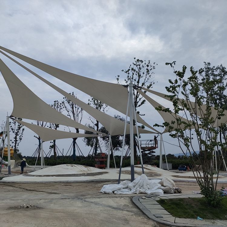 厚朴膜结构 大学生游乐场膜结构 遮日挡雨 适用范围广 节能环保