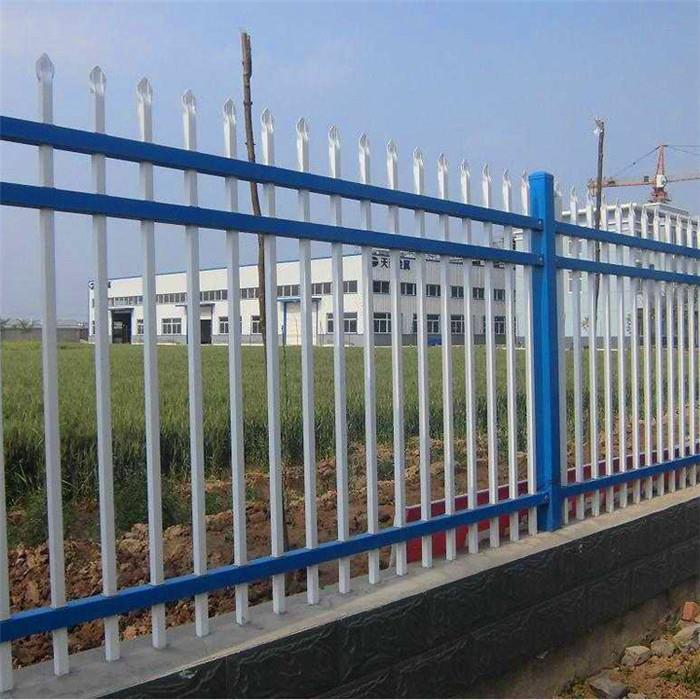 工业区锌钢护栏网新型围墙栅栏新农村家用防护铁栏杆安装方便 