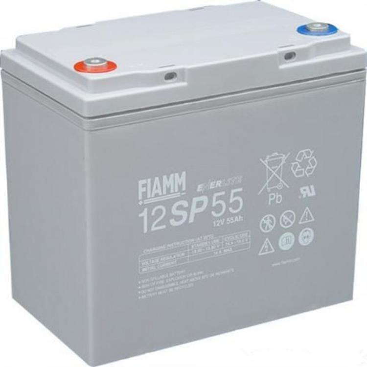 FIAMM非凡蓄电池12SP55参数 12v55AH尺寸直流屏配套电池