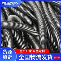 渗水弹簧钢管1.2x15不锈钢304弹簧渗水管 黑套网耐沥青高温弹簧管