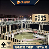 江西拉森钢板桩厂家施工现场 联系电话上海天铂