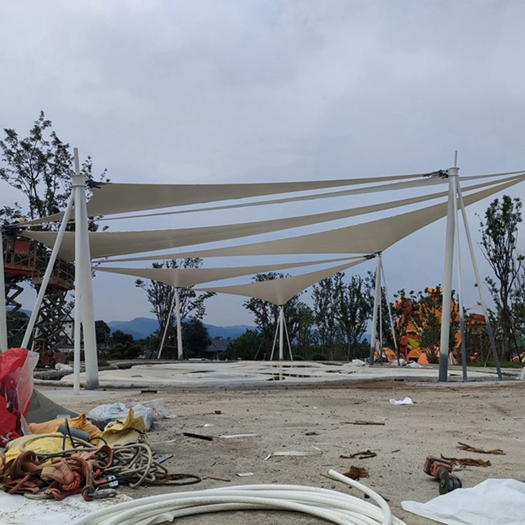 厚朴膜结构 承接 小学生游乐场膜结构 使用寿命长 防雨防锈 不怕水