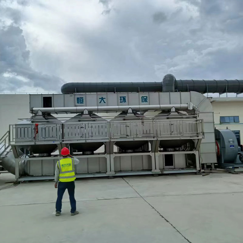 PP喷淋塔除尘除臭设备印刷废气处理设备喷淋洗涤塔空气净化设备