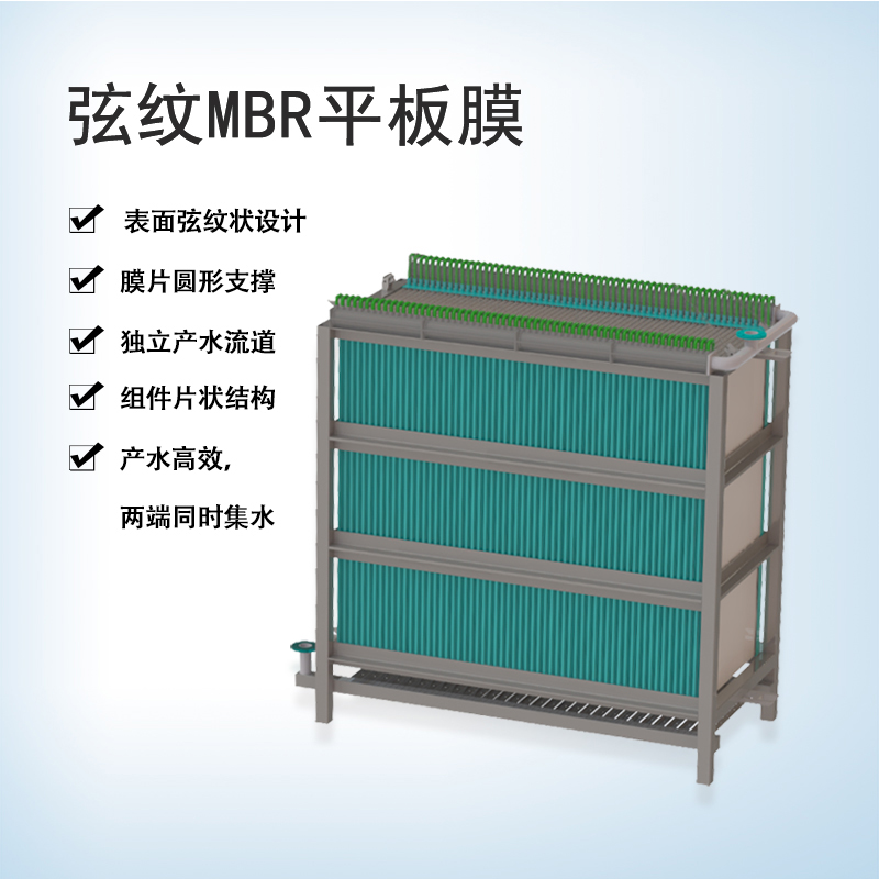 滨特尔mbr膜弦纹平板膜PVDF膜片PCB废水处理过滤膜组件