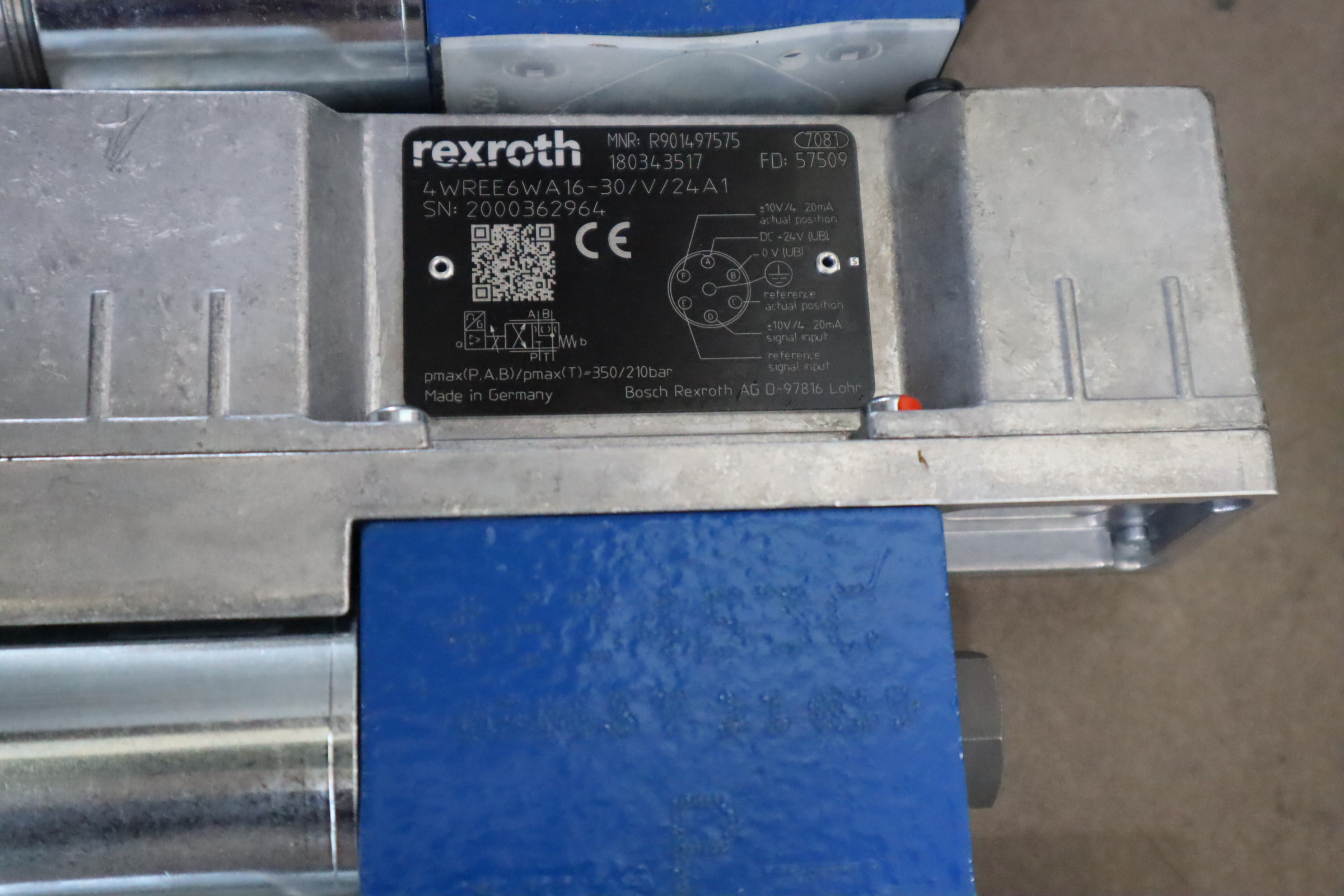 4WREE6WA16-30/V/24A1 R901497575 力士乐REXROTH比例阀