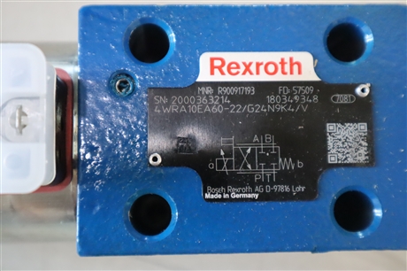 4WRA10EA60-2X/G24N9K4/V R900917193 德国力士乐REXROTH比例阀