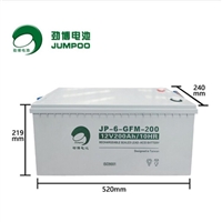 劲博蓄电池JP-6-GFM-200 12V200AH光伏发电机房UPS直流屏应急电源