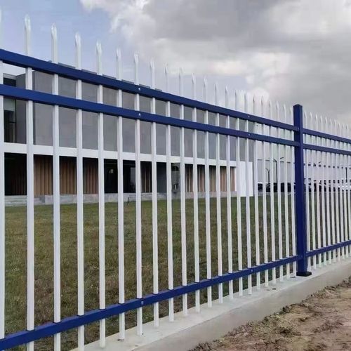 学校锌钢围栏网新型围墙栅栏焊接钢管防撞护栏安装方便 