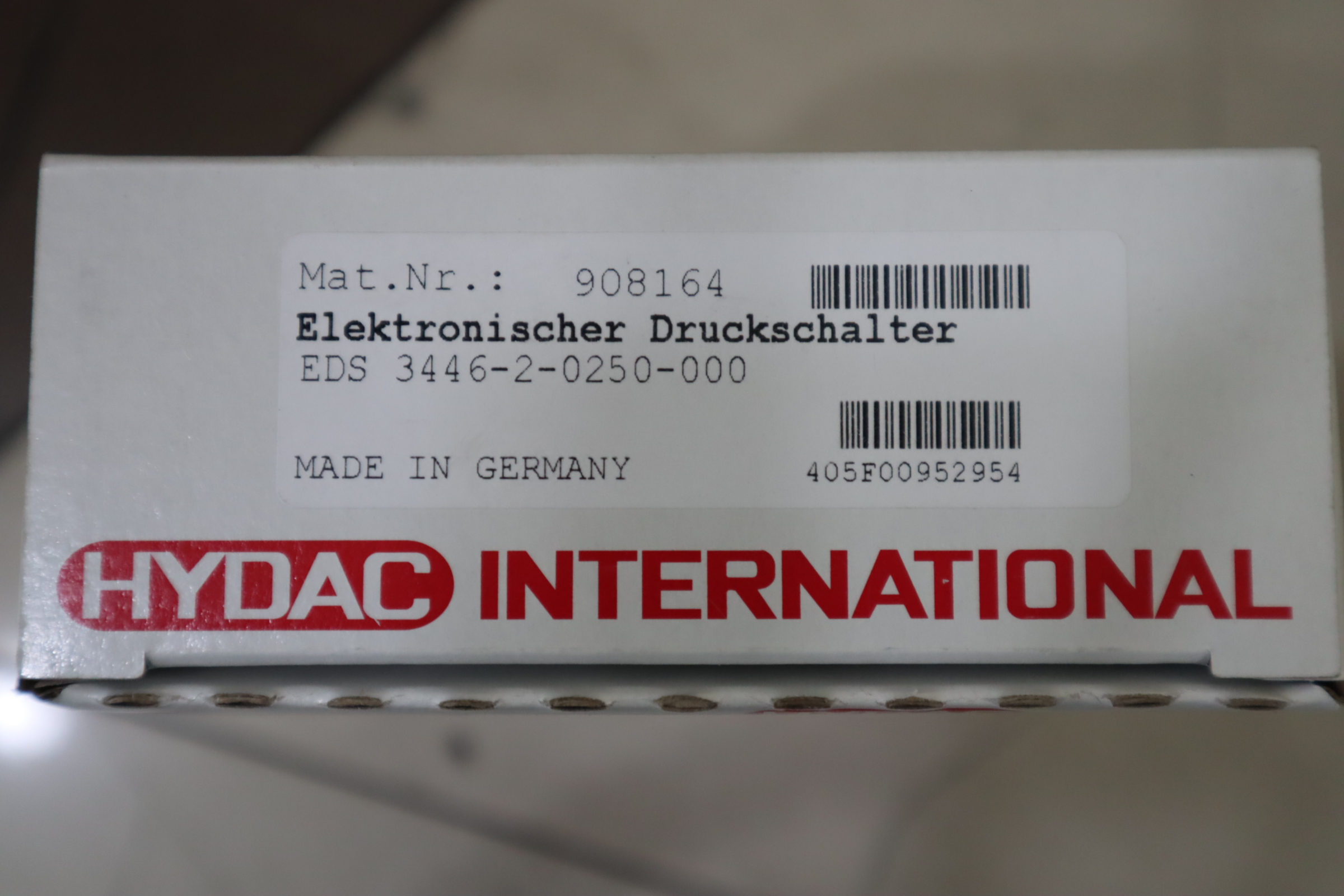 EDS 3446-2-0250-000 908164 德国贺德克HYDAC压力温度传感器