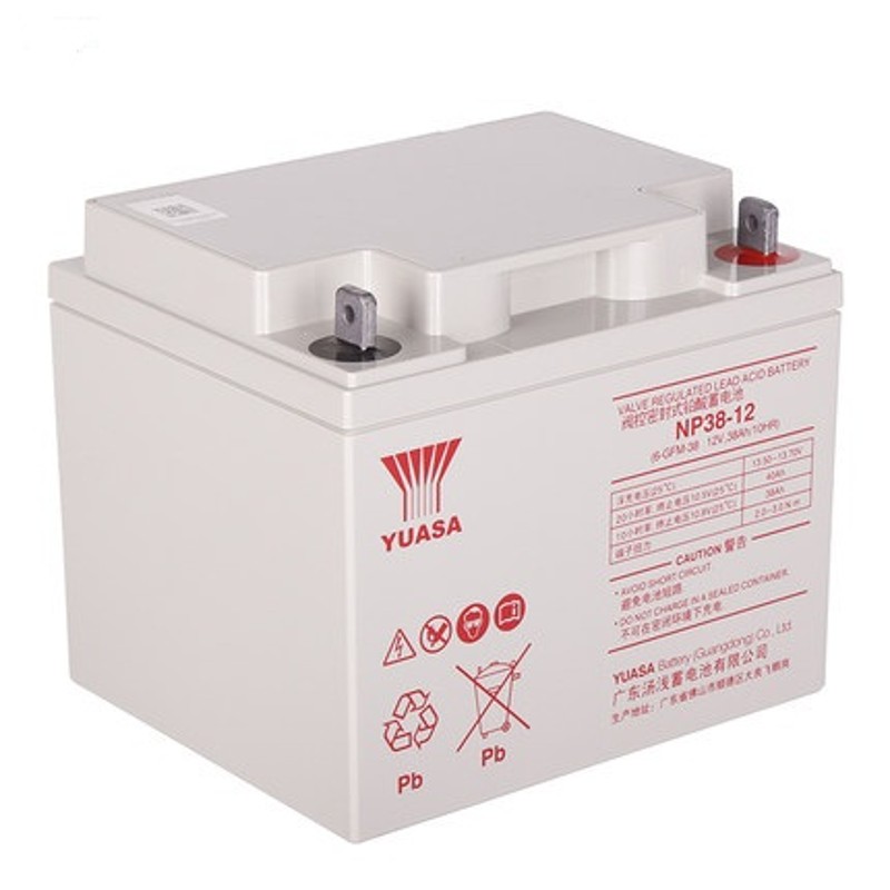 汤浅12V38AH NP38-12 UPS/消防/太阳能/通讯应急专用铅酸蓄电池