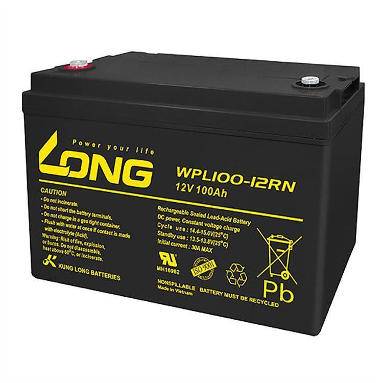 LONG广隆蓄电池WPL100-12RN 12V100AH 通信基站医疗机房UPS电源