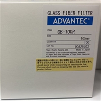 GB100R-105mmADVANTEC东洋孔径0.6um直径105mm 玻璃纤维滤纸