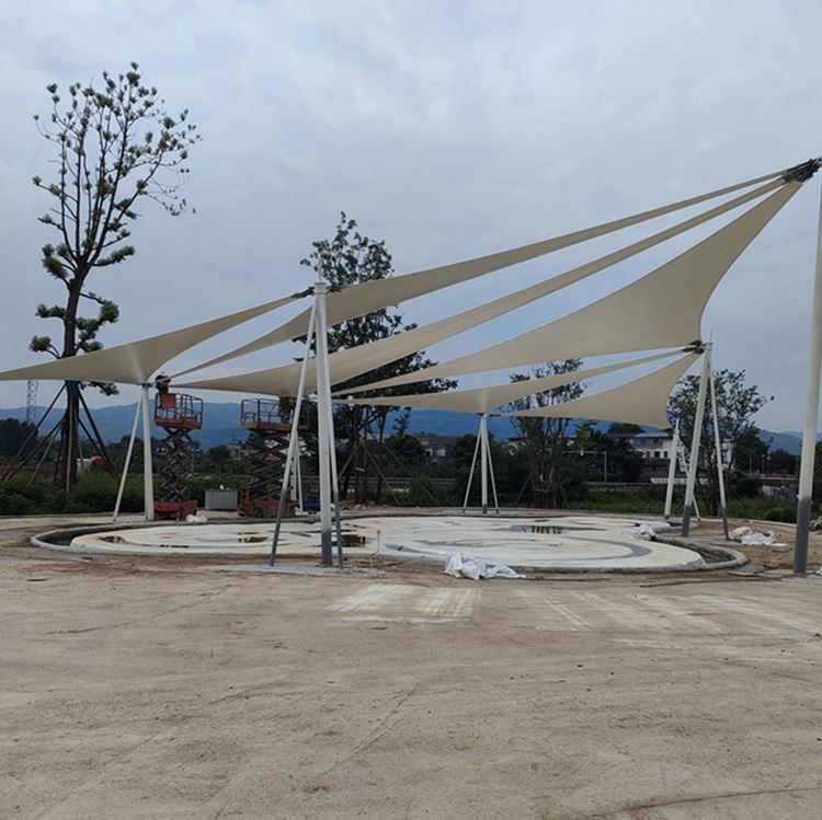 厚朴膜结构 学校游乐场膜结构 遮日挡雨 不易老化 耐腐蚀