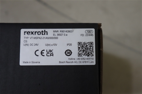 VT-MSPA2-23/A5/000/000 R901439037 力士乐REXROTH放大器