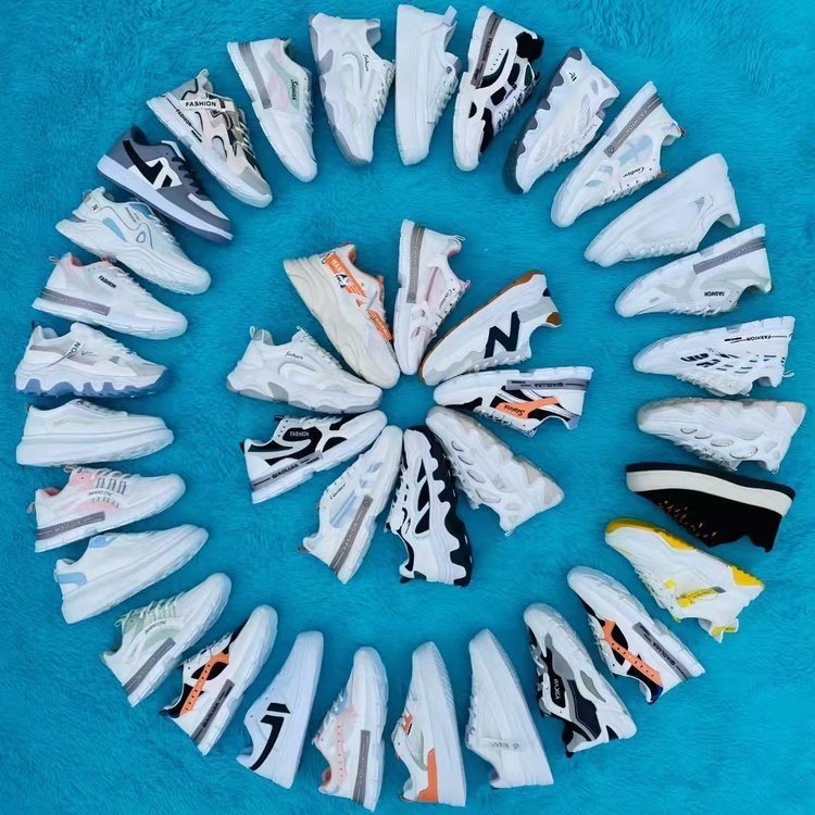 2024库存鞋男款小白鞋创业摆摊直播外贸处理鞋