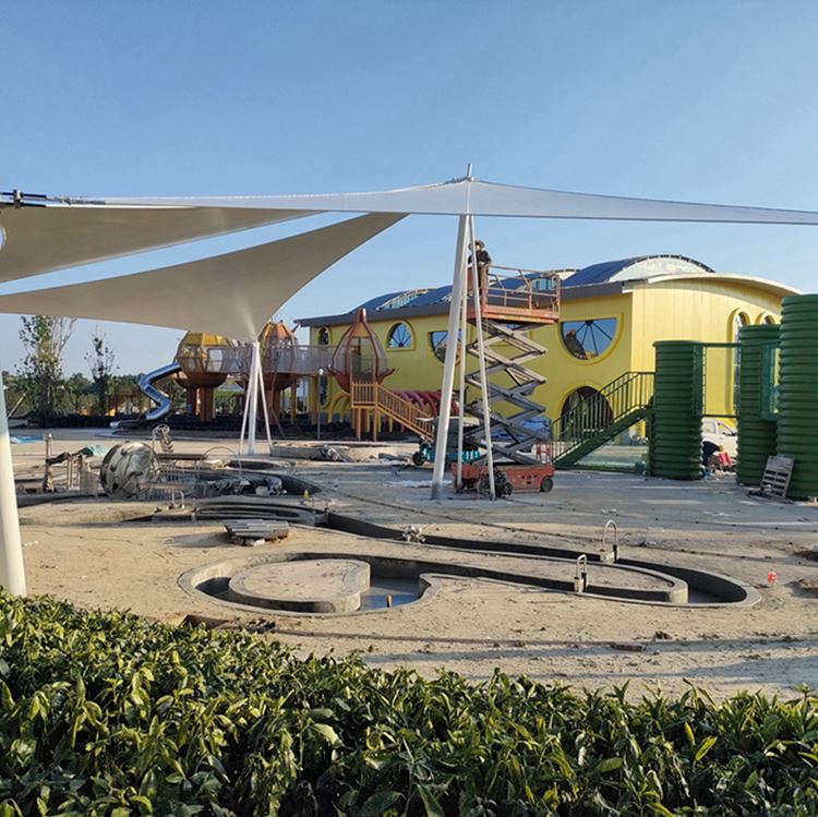 厚朴膜结构 乐园遮阳棚膜结构 遮日挡雨 承载力好 结构稳固