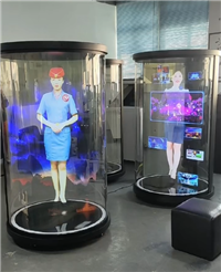 广西全息舱75寸全息讲解员  多功能互动全息技术开发