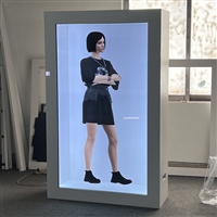 广西全息舱透明屏数字人  AI虚拟导游数字人演示