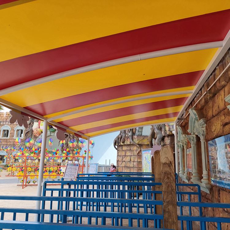 厚朴膜结构 游乐场演出棚膜结构 隔热性好 抗风雪能力强