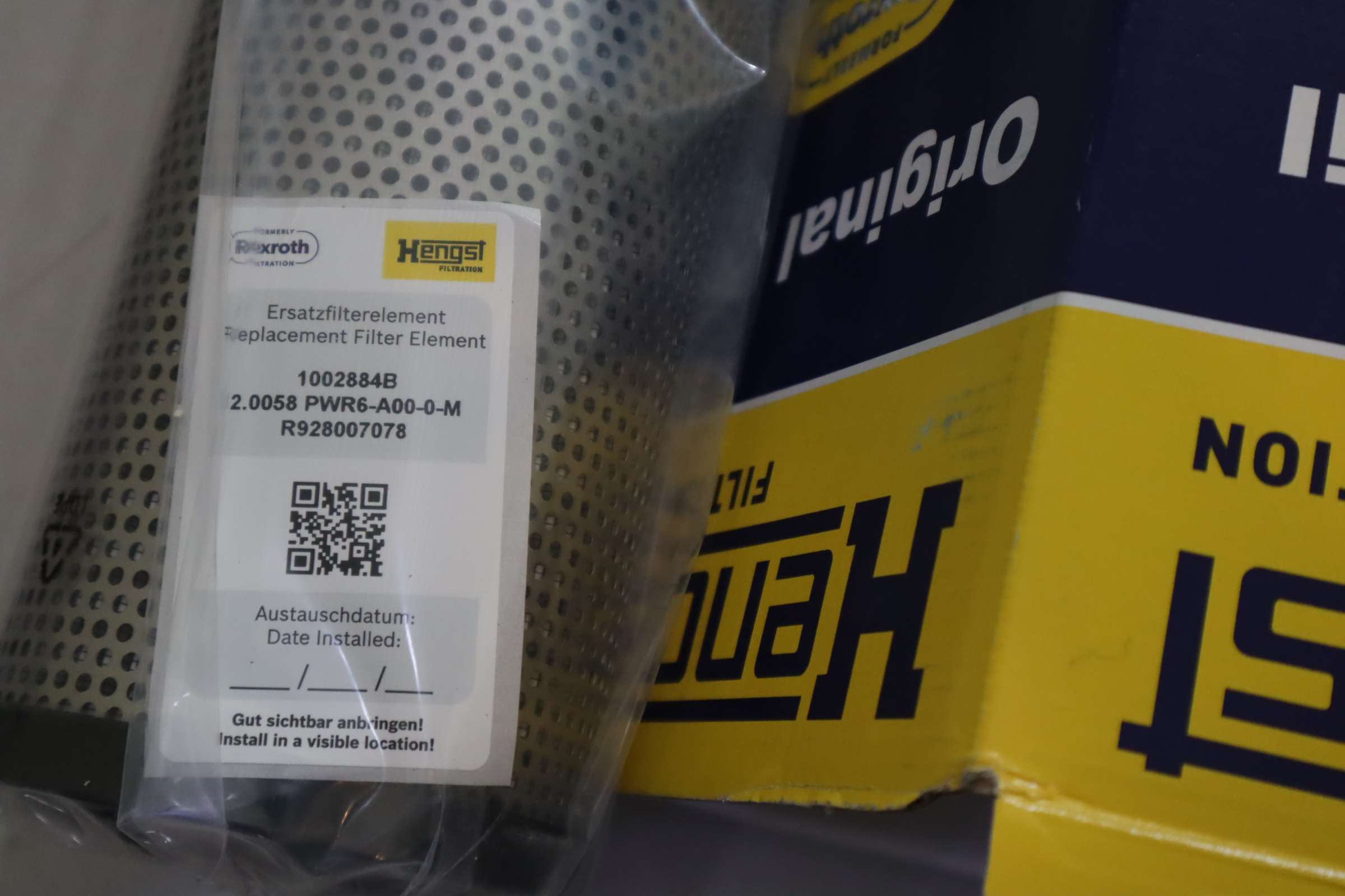 R928007078 2.0058PWR6-A00-0-M 1002884B 德国汉格斯特HENGST滤芯