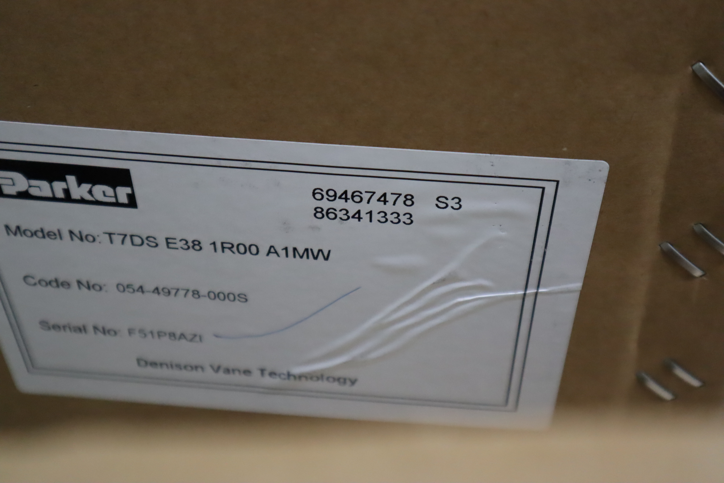 T7DS E22 1R00 A1MW 054-50626-000S 派克PARKER丹尼逊DENISON