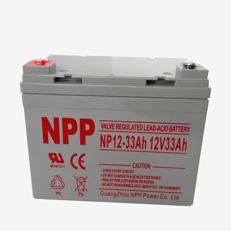 NPP耐普阻燃外壳蓄电池NPG12-33 12V33AH多种输出接口