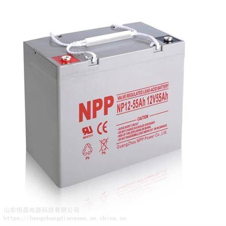 耐普NPP蓄电池NPG12-55 12V55AH 胶体免维护电池 UPS电源
