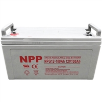 NPP蓄电池NPG12-100 12V100AH耐普电源胶体 UPS电源备用