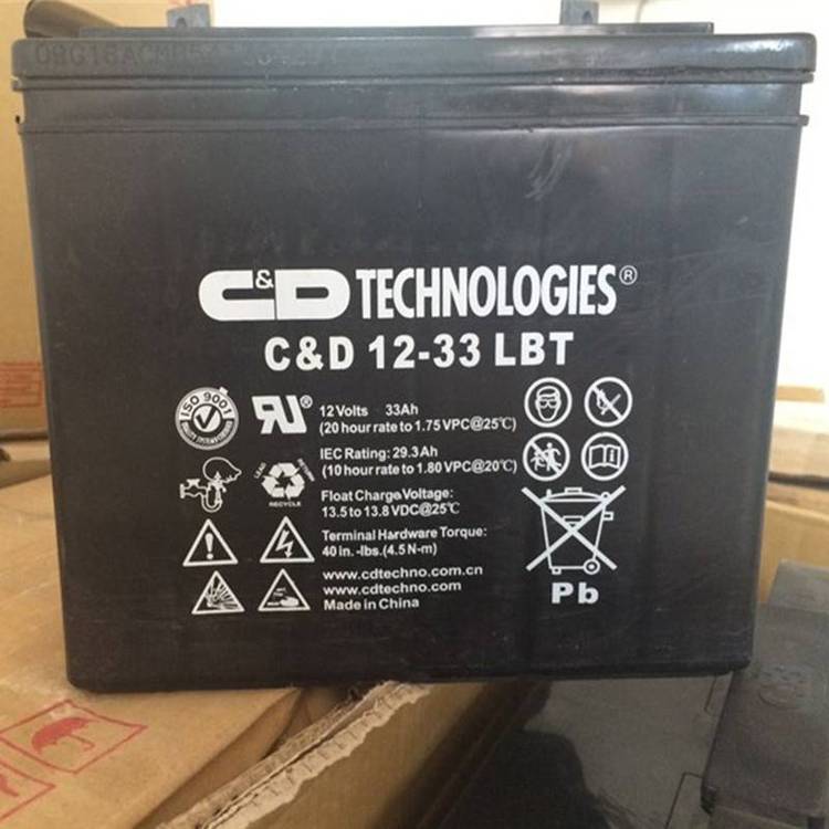 大力神蓄电池C&D12-33ALBT ups铅酸免维护 12V33AH 固定型