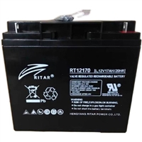 瑞达阀控式铅酸储能蓄电池RT12170 12V17AH抗过放能力
